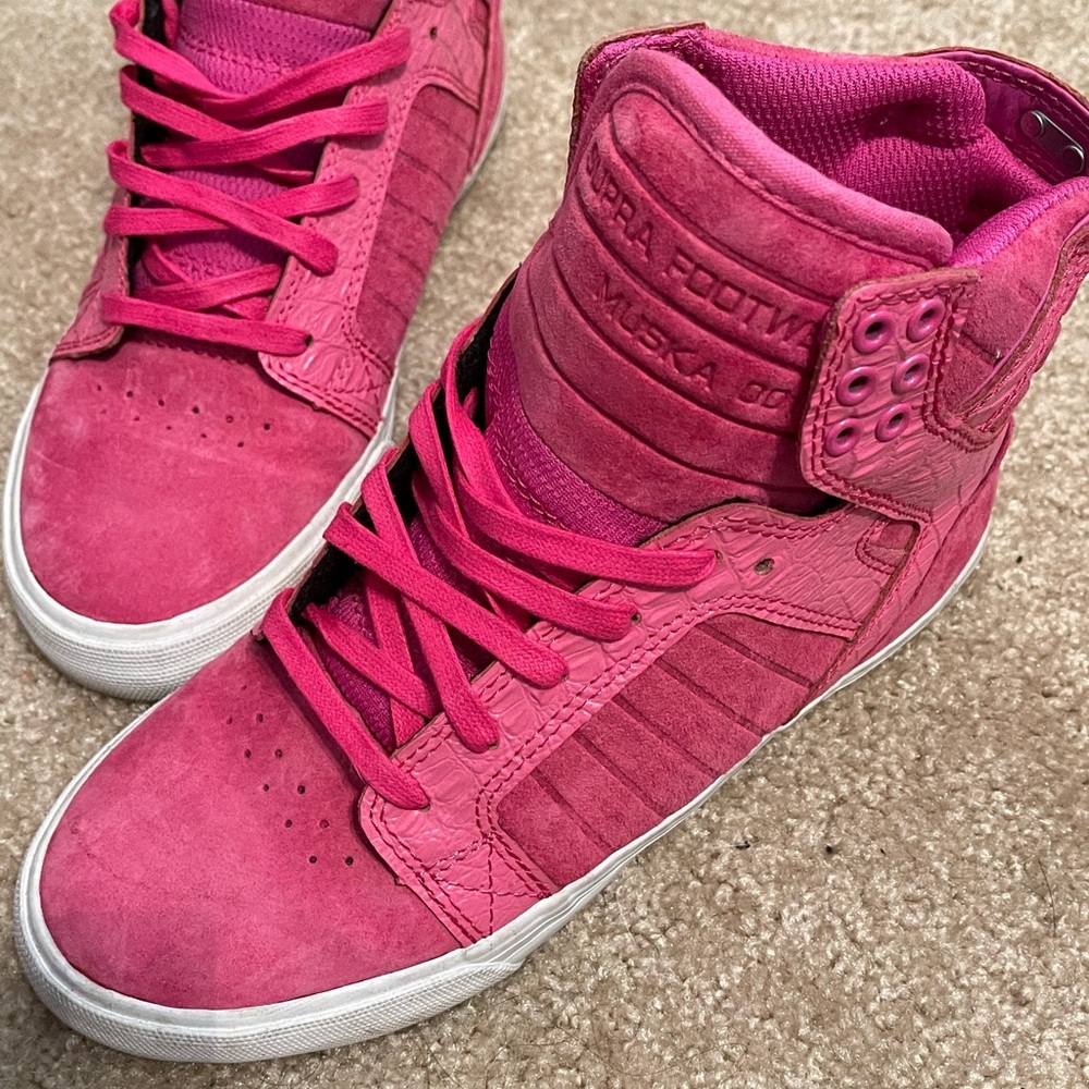 Pink Hightop Supras